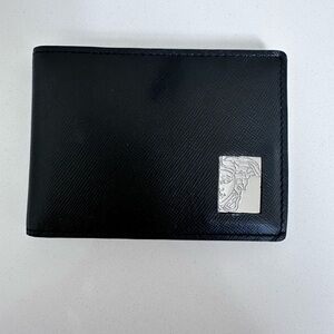 Versace Black Leather card holder